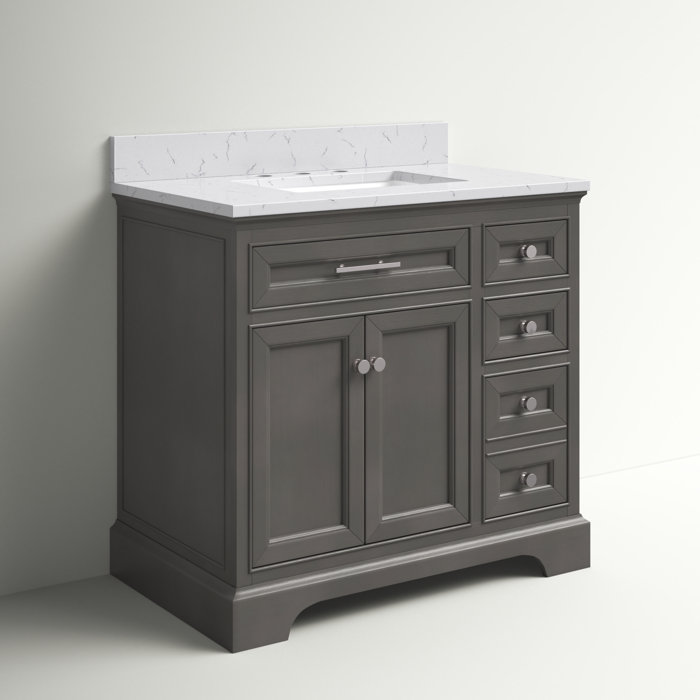 Three Posts™ Currahee 36'' Freestanding Single Bathroom Vanity with